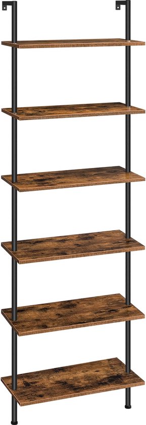 Inovra ® Boekenkast, , doe-het-zelf boekenkast, industriële ladderplank