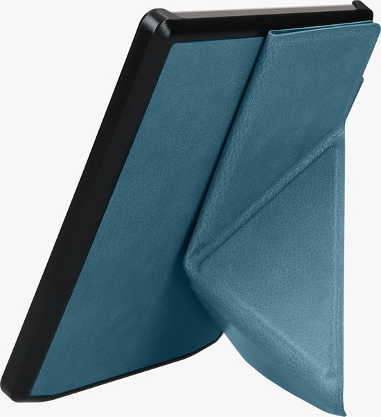 kwmobile e-reader hoesje geschikt voor Pocketbook Verse / Verse Lite / Verse Pro / Color / Vivlio Light/Light HD hoes - Ereader flip case met standaard - E reader cover van kunstleer - In petrol van Merkloos — afbeelding 5