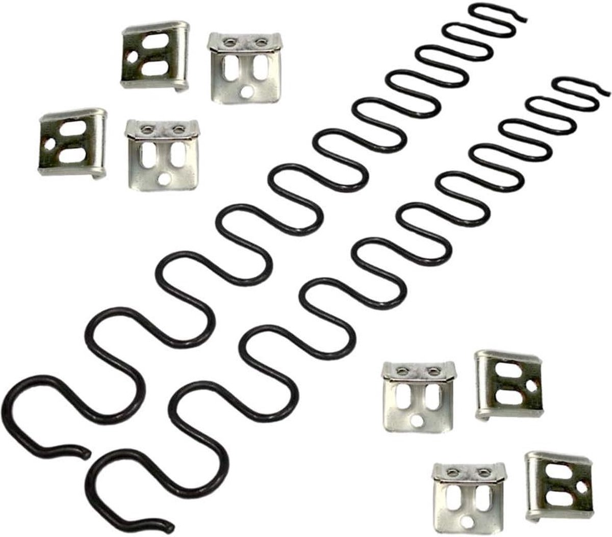 Reserveveren voor bank - 2 stuks - 508 cm - met S-clips - 40 draden - diameter set.