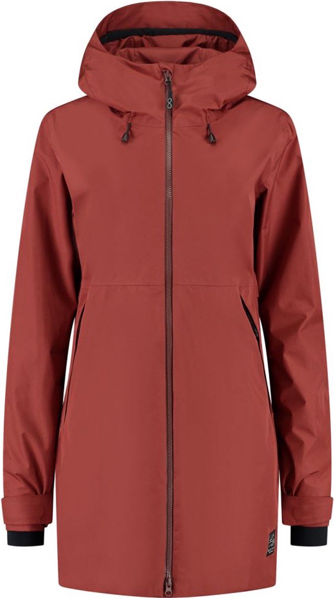 loop W Virga Shell Dames Parka Dark Terra Multicolor