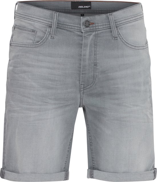 Blend Heren 20713326 Jeansshorts, 200296/Denim Grey, XL