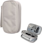 kwmobile kunststof powerbank hoesje met rits - Geschikt voor Anker PowerCore 20000 / 20100 / 10000 / 13000 mAh - Binnenmaat 17,5 x 8 cm - Beschermhoesje in grijs
