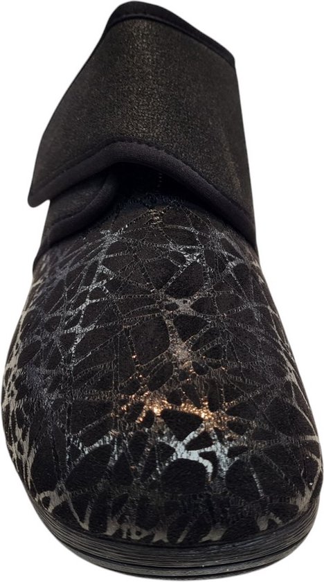 q fit geneve design noir pantoufle de chaussure de bandage extensible taille 40