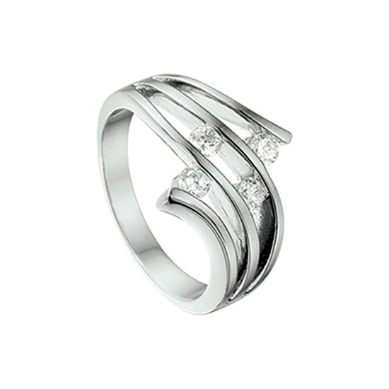 Bague The Jewelry Collection Zirconia - Argent Rhodié