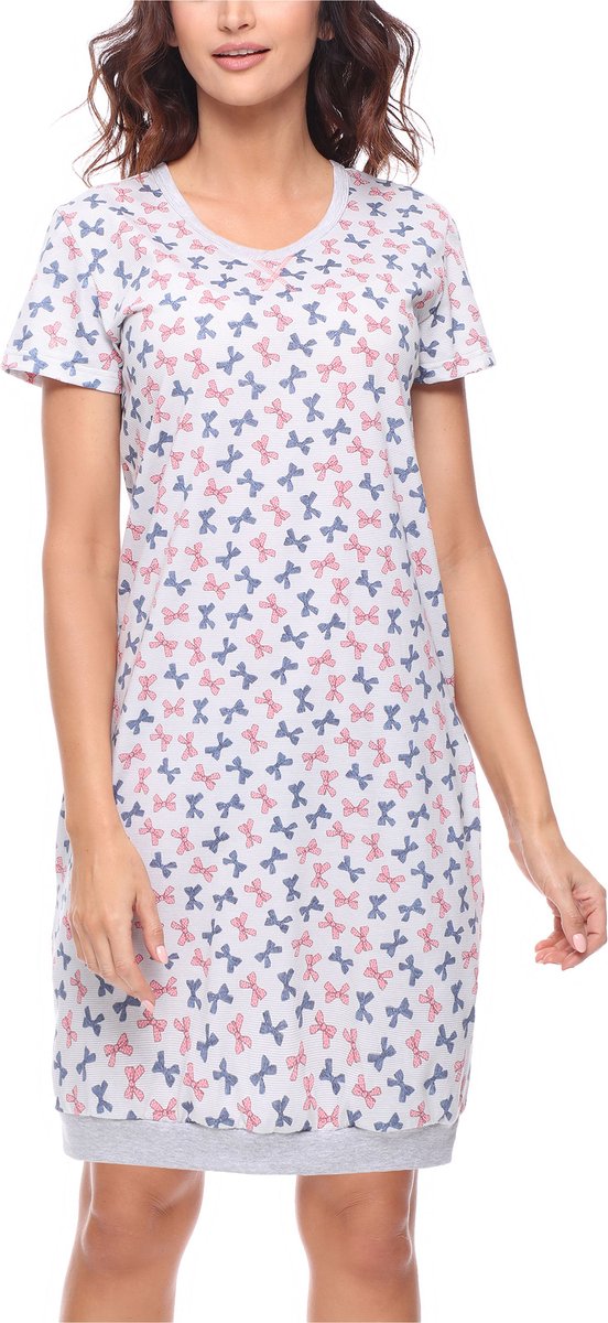 Merry Style Dames Pyjama - Korte mouwen – Katoen – Gemêleerd strikje – S - MS-MS10-184-ND