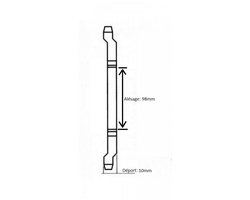 Achtertandwiel Charvin voor Bromfiets MBK 50 51V 42 tanden spoed 415 boring 98mm Nieuw