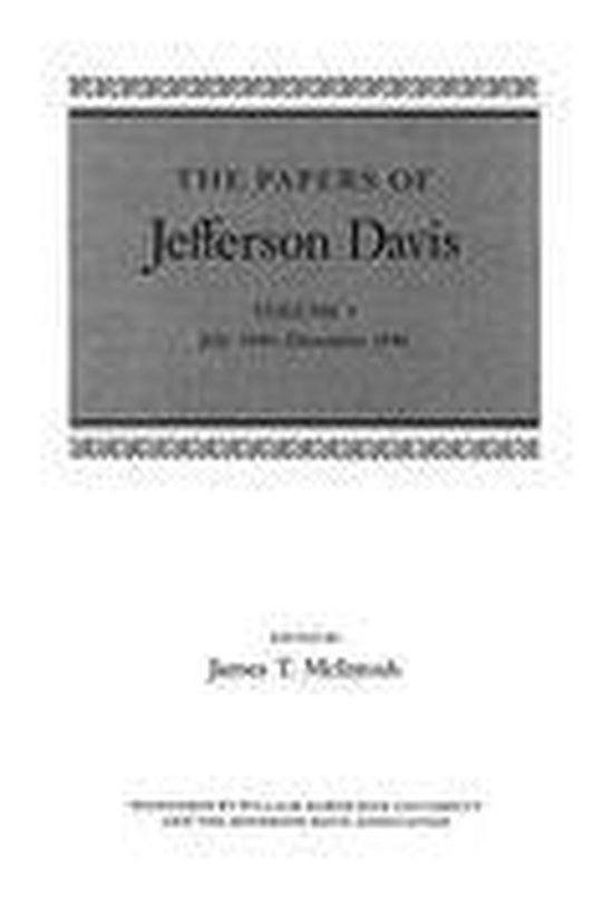 The Papers of Jefferson Davis 3 - The Papers of Jefferson Da ... - cover