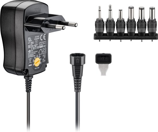 Goobay 12 V - 24 V universele notebook-voeding voor auto's/vrachtwagens