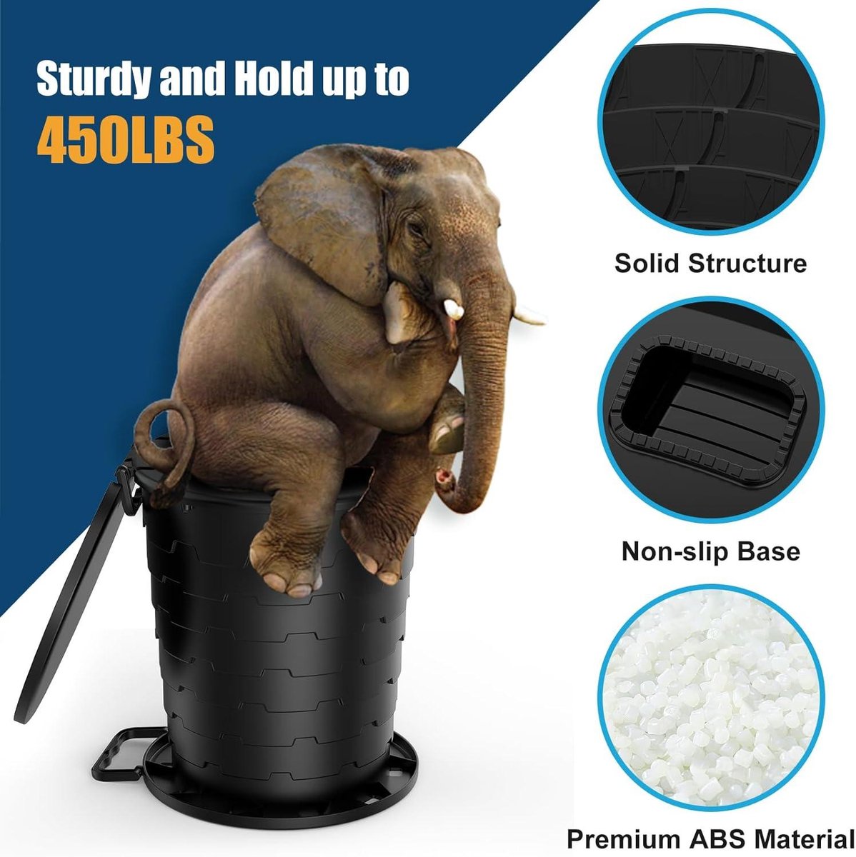 Urinoir Portable 2 Pièces Urinoir d'urgence Rétractable, Mini Toilette
