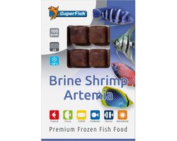 SuperFish Diepvriesvoer Diepvries Artemia | 100 gram pekelgarnalen voor aquariumvissen Diepvries