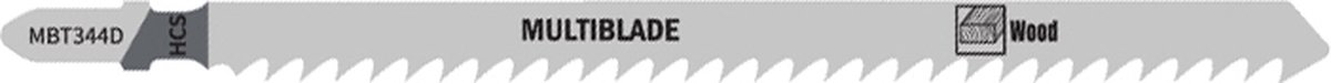 Multiblade Decoupeerzaagblad HCS MBT344D Hout 145mm
