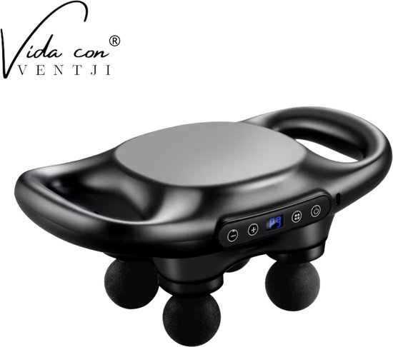 Vida Massage Gun Draadloos Zwart met Opbergtas - Vida - €64,95