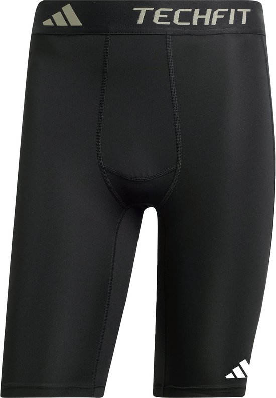 Adidas Performance Techfit Compression Training Korte Legging - Heren - Zwart van Merkloos — afbeelding 5