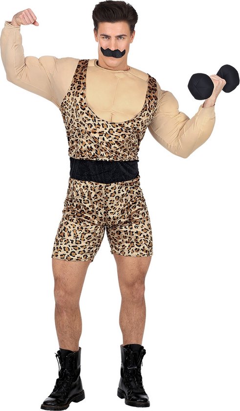 Bodybuilder Kostuum Met Spieren - Maat XL