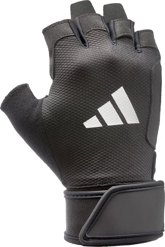 Adidas Strength training handschoenen zwart M