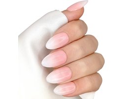 SD Press on Nails - Nagelset No. 89 Babyboomers - Babyboom Ombre Plaknagels - Gelnagels - 20 stuks - Handgemaakte Nagels - Builder Gel - Gellak - Nail art - Nails at home - Nepnagels - Nagellijm - Cadeau vrouw - Nagelstudio - Medium Almond