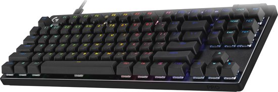 Logitech G Pro X TKL Rapid - Bedrade Gaming Toetsenbord - Qwerty US - Zwart