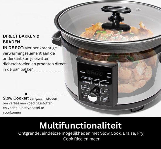 Vind slowcooker 5 liter in Slowcookers op