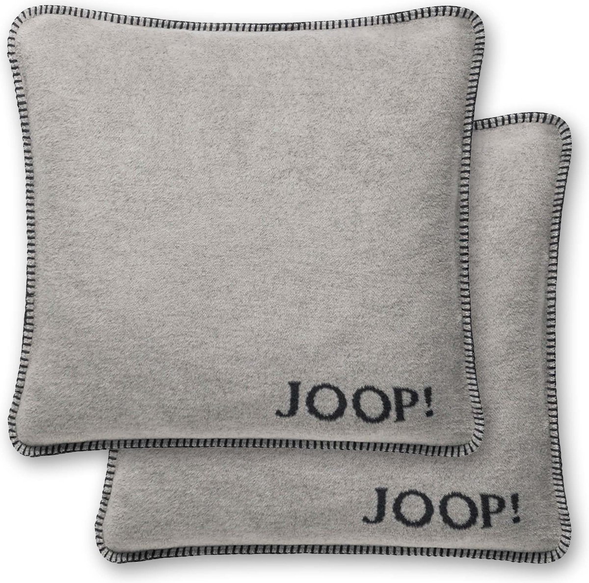 Joop! Kussen UDF Doubleface Een maat, 50x50 Set van 2 Grijs
