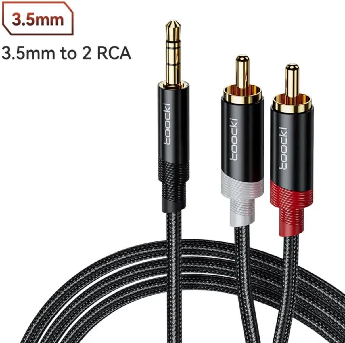 HAMA Audiokabel 3,5mm naar 2 Cinch, 1.5m