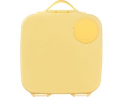 b.box Lunchbox | Jumbo Bentobox met 4 Vakken (2 Lekvrij), Afneembare Scheidingswand, Gelkoelelement | Ideaal voor School | Vanaf 3+ | Inhoud 2L
