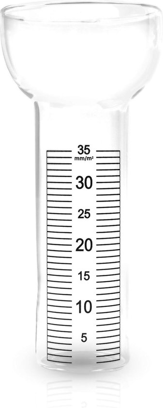 Regenmeter set van 2 met houder - Neerslagmeter voor de tuin - 35 mm/m²