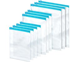 Vacuümzakken voor Kleding Reizen 10 stuks - Vacuümzak - Vacuüm Opbergzak - Kledingzakken - Kussens - Dekbedden - Reiszakken