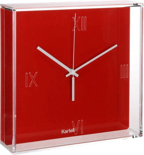 Kartell Clock Tic & Tac - Rouge