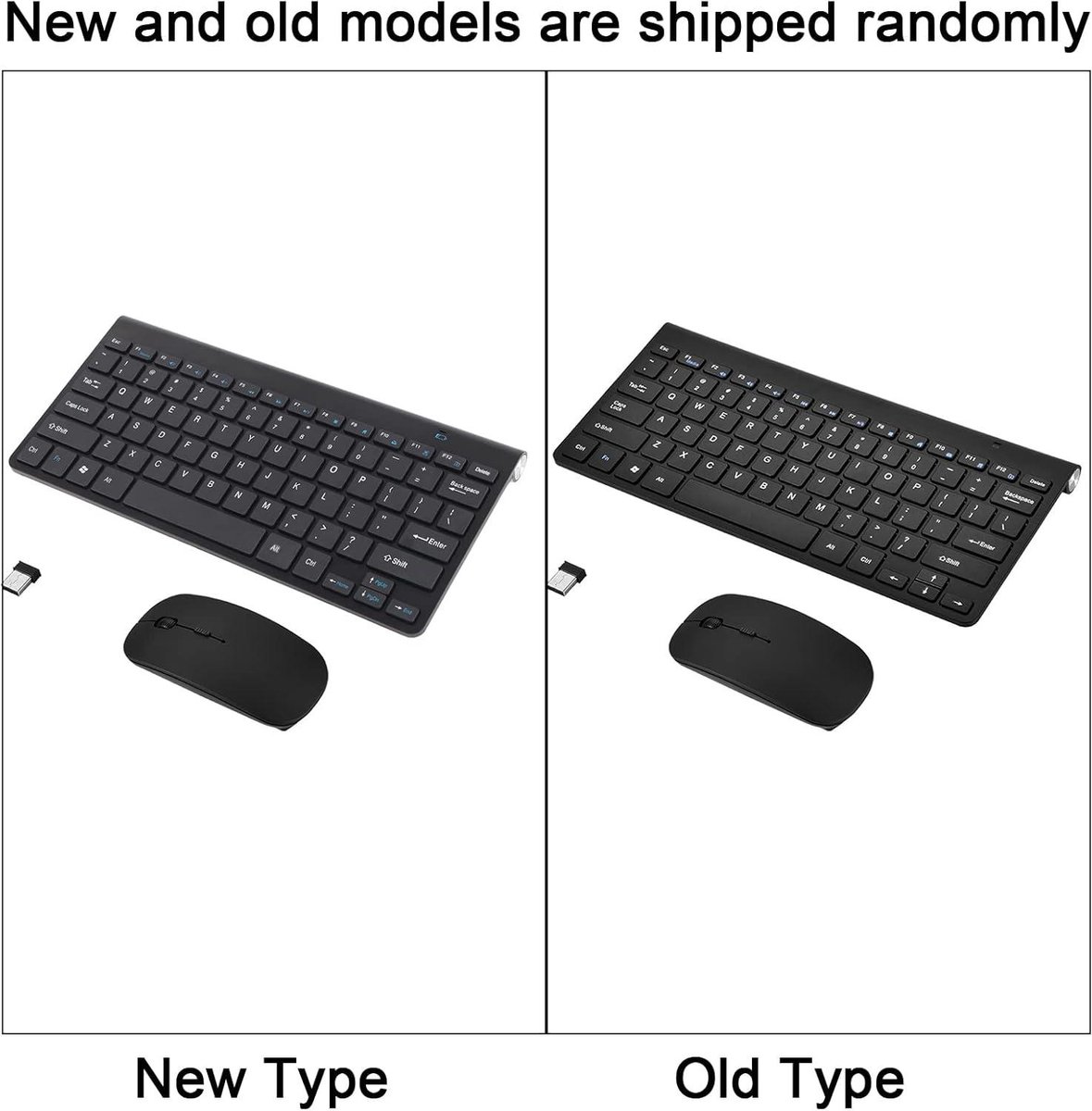 Wireless Keyboard Mouse Set Slim Waterproof 2.4 GHz Keyboard and Mouse Kit for Desktop Laptop Tablet - Black .