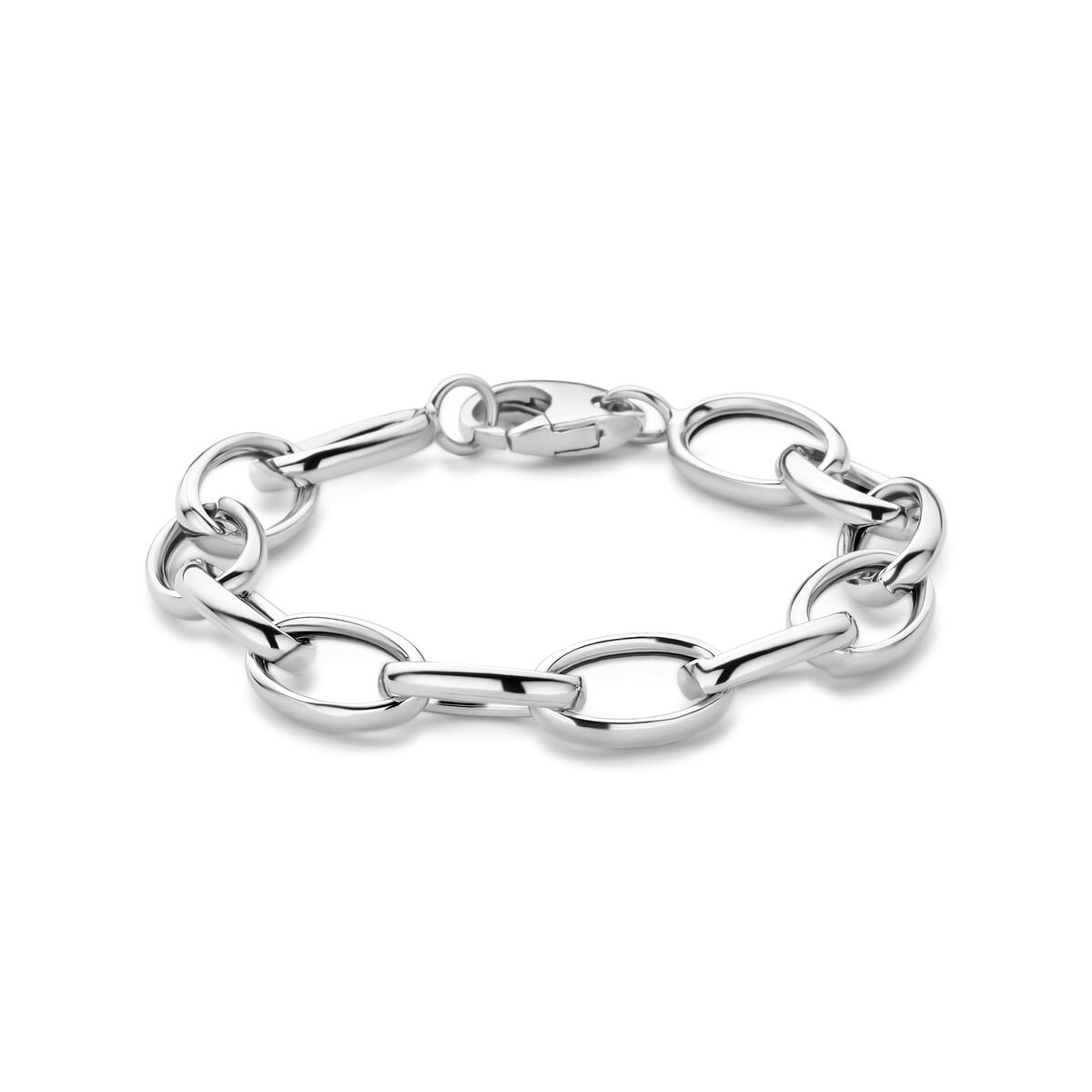 Zilver Gerhodineerd Armband Anker 10 Mm 17 Cm 1340049