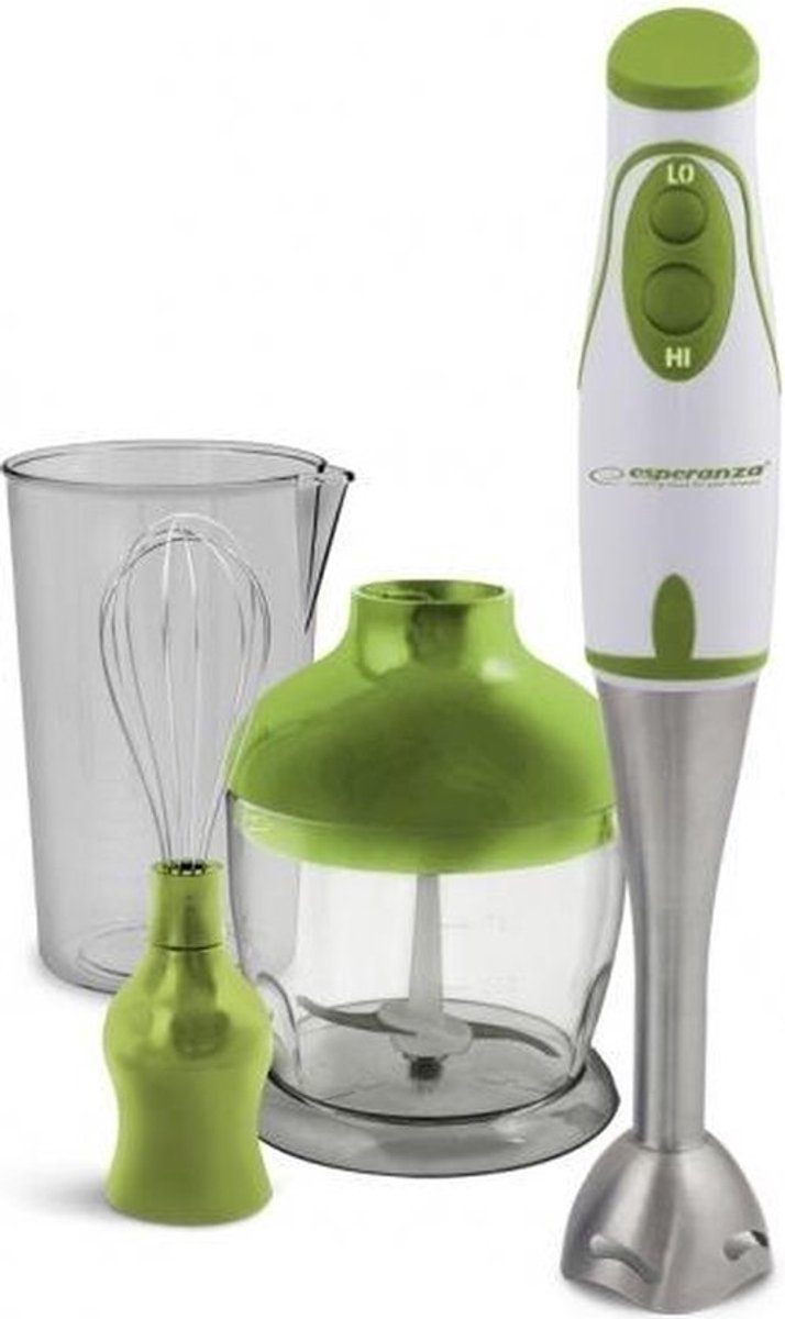 Esperanza Pesto Blender 075 l Staafmixer 450W | Groen/Wit