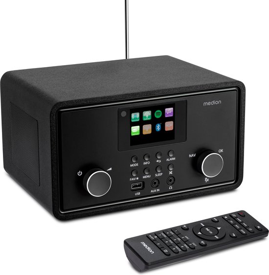Internetradio met DAB+ en FM, WLAN, Bluetooth en Spotify Connect ...