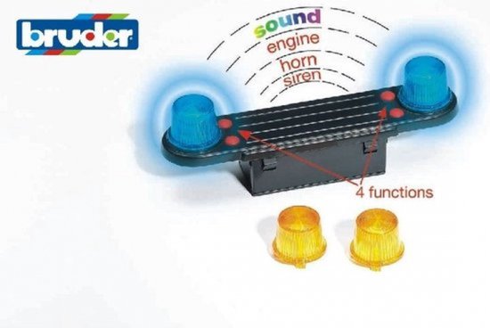 Module Son Et Lumière Bruder 02801 - Pour Jouets Bruder, Neuf