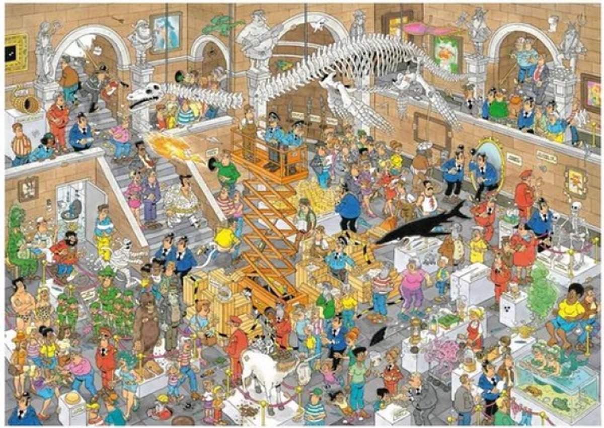 Jan van Haasteren - Rariteitenkabinet - 3000 stukjes puzzel — afbeelding 2