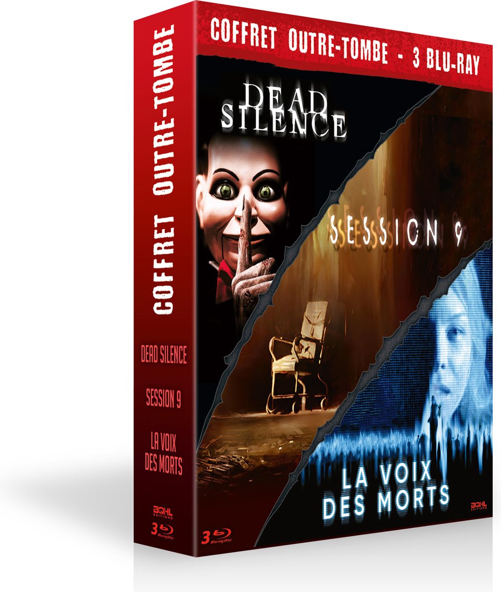 Coffret Outre-Tombe - Dead Silence / La Voix des morts / Session 9 - 3 Blu-Ray