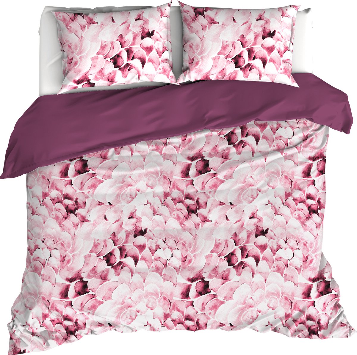 De Witte Lietaer Dekbedovertrek Coral, Corsage - 200 x 200/220 - Katoen Percal