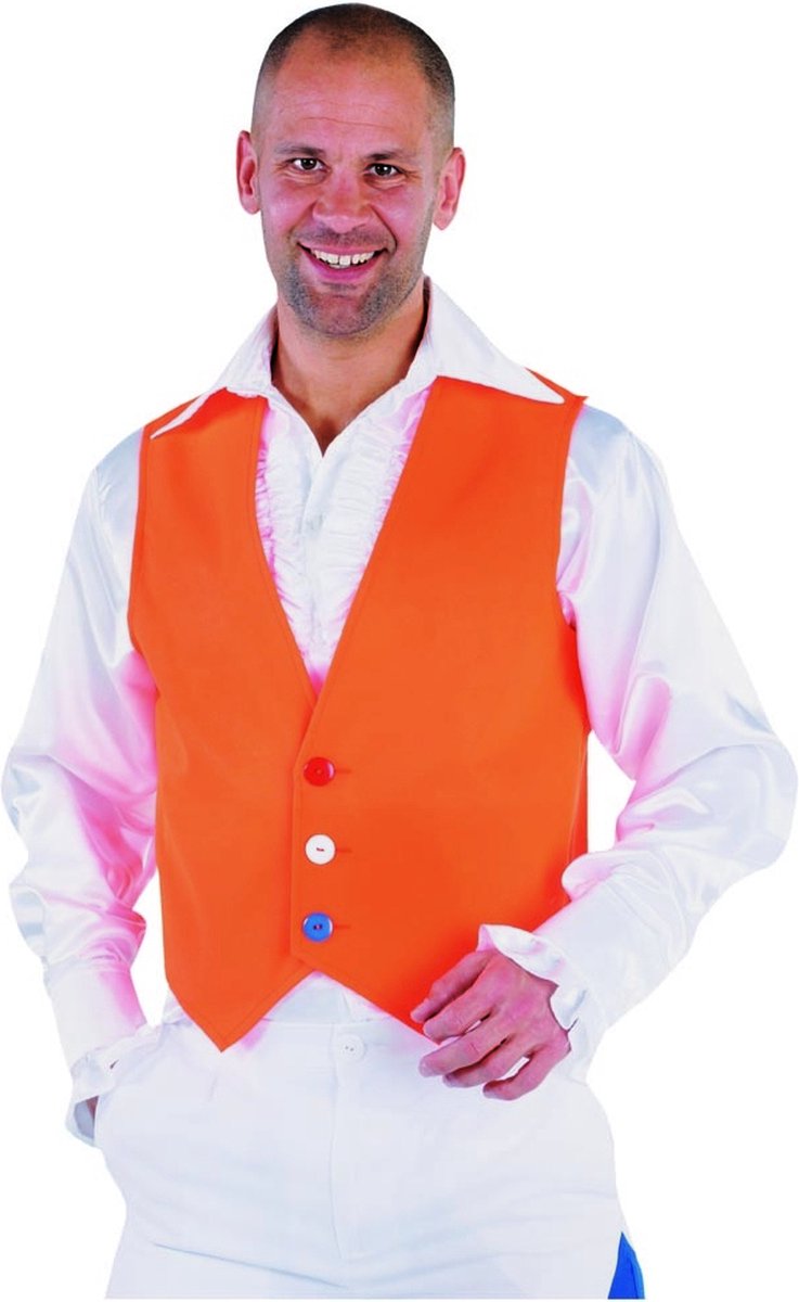 Oranje heren gilet