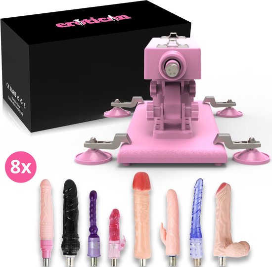 Foto: Reid neukmachine met 8 dildo s voor anale vaginale en clitoris stimulatie uitgebreide fuck machine voor mannen en vrouwen 8 sex toys neuk machine fuckmachine seksmachine sexmachine discreet verzonden