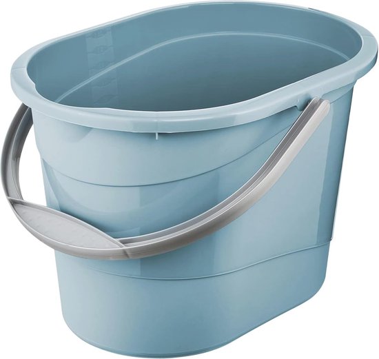 Set van 3 bouwemmers, 20 liter met metalen hanger, emmer met tuit