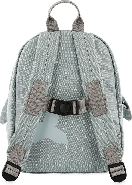 Trixie Rugzak - Mr. Shark - Schooltas Waterafstotend - Boekentas voor Kind - Voor Jongens en Meisjes - Geschikt als Gymtas - Grijs - Haai