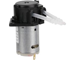 Zelfaanzuigende peristaltische vloeistofpomp - 12V DC microdosering, DIY doseerkop, chemische analyse - aquariumlaboratorium (zwart) .