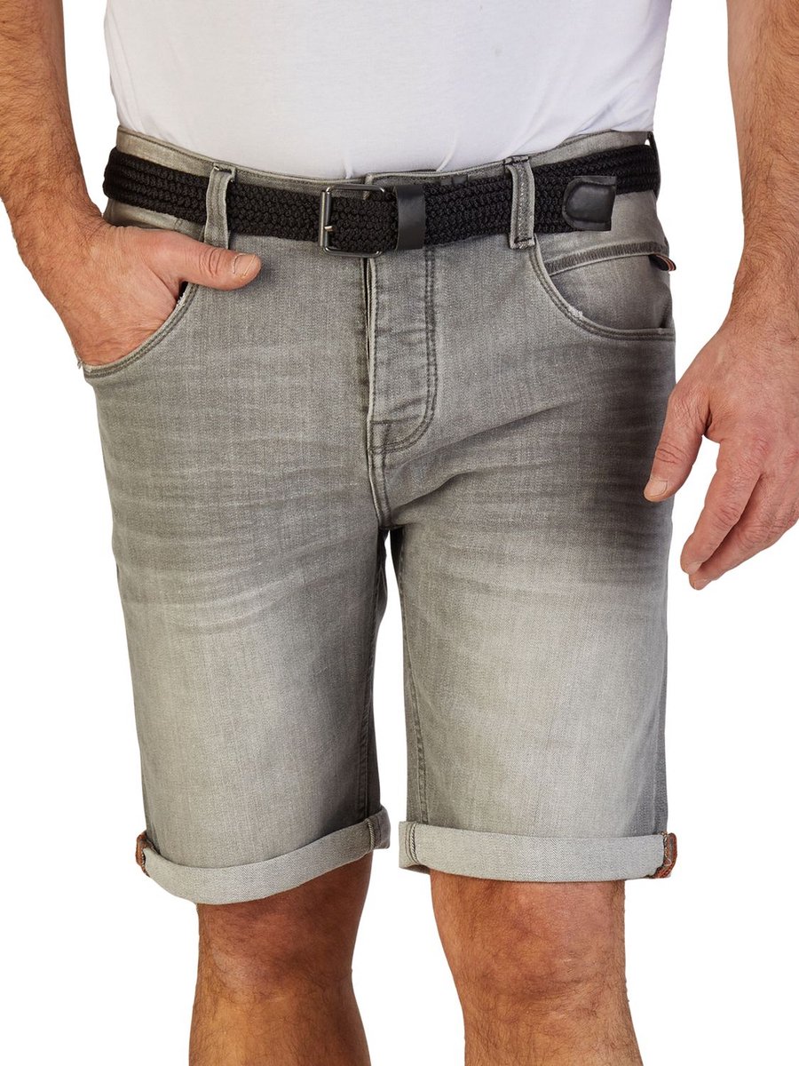 DENIMFY Heren Short Broeken DFBo regular/straight Fit Grijs Volwassenen