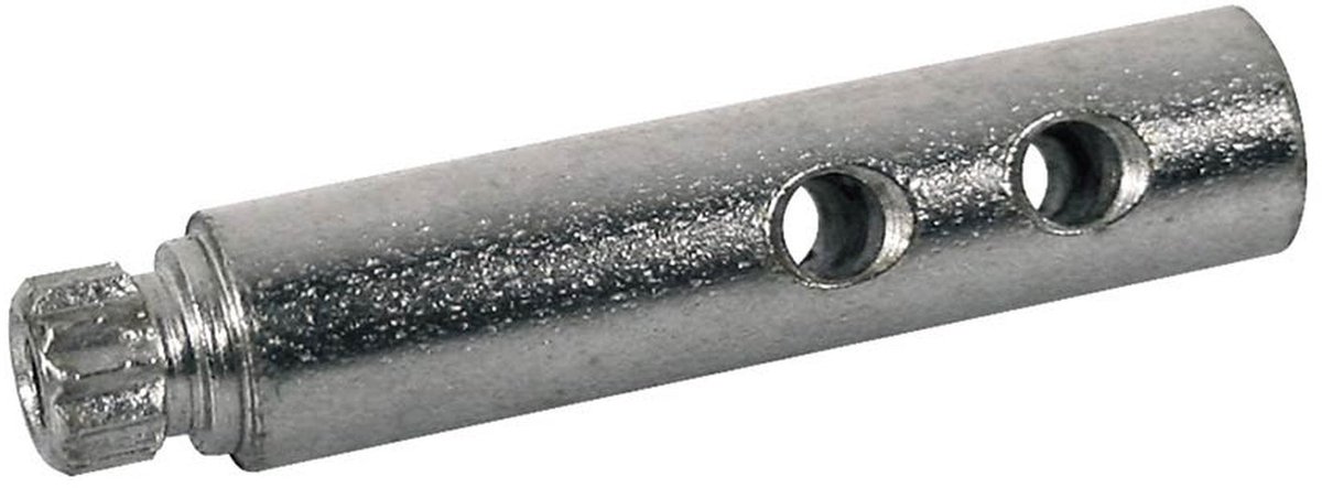 Boston MHP-08D machine head shafts, metal, 2 holes, nickel, 6x26mm, 12-pack