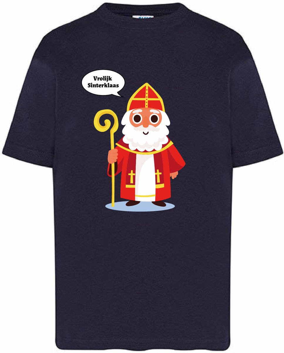 Kids - T-Shirts - Sinterklaas 2-Blauw-110