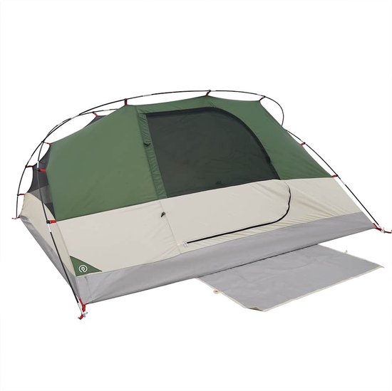 vidaXL 4-persoons Koepeltent - Groen en Waterdicht Kampeerten - Tent - Koepeltent - Campingtent - Groene Tent van Vidaxl — afbeelding 5