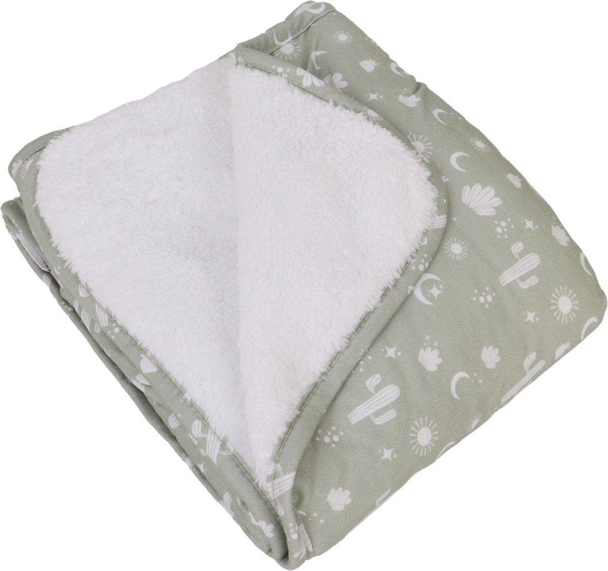 MamaLoes Cactus Fleece 70x90cm Babydeken