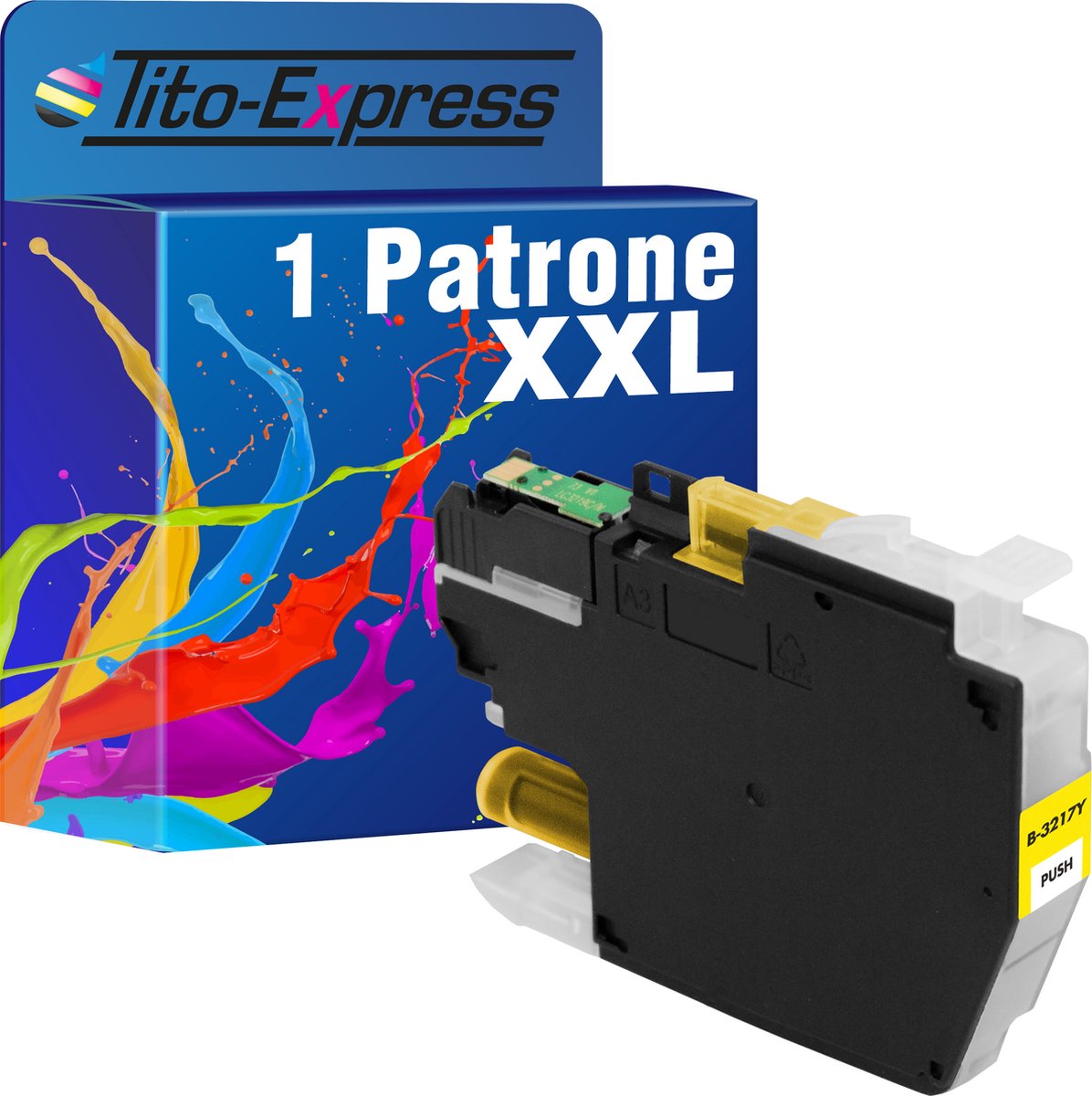 PlatinumSerie 1x cartridge alternatief voor Brother LC-3217 Yellow