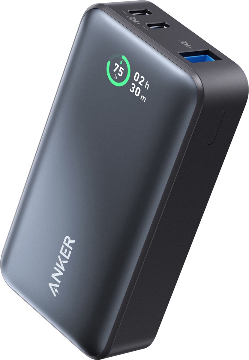 Anker -Powerbank 533 (PowerCore 30 W) met maximaal PD-uitgangsvermogen van 30 W-draagbare Power IQ 3.0-oplader batterijpakket van 10.000 mAh
