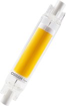 OSRAM LED Slim Line slanke meerkleurige LED-lamp met R7s retrofit-sokkel, 4,5 W / 470 lm, helder, warm wit licht met 2700 K, niet dimbaar, IP20, loodvrij glas, 16 mm diameter.