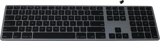 Matias Draadloos USB-C Aluminium Toetsenbord voor Mac Duits QWERTZ Space Gray